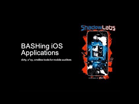Image thumbnail for talk BASHing iOS Applications