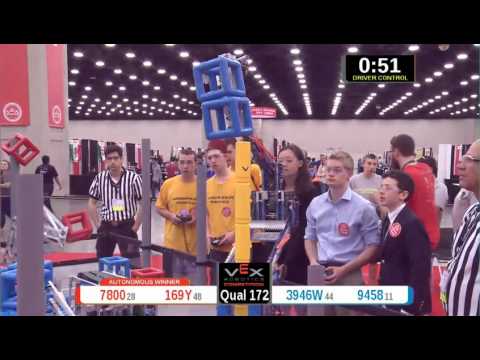 2015 VRC Arts Q172 - 7800 169Y vs 3946W 9458 - 43 to 46 - VEX Worlds 2015 - Arts Division