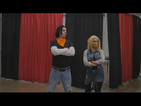Android 17 & 18 vs Aquaman & Red Hood - Cosplay Pro Wrestling