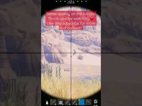 3 shots, 3 hits, 100% accuracy! #bolty #sniper #rustconsole #rust #rustpvp #ps5 #shorts