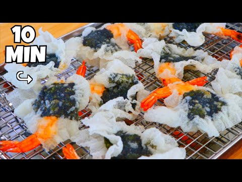 10-Min Seaweed Shrimp Chips–Crazy AWESOME Rice Paper Hack!