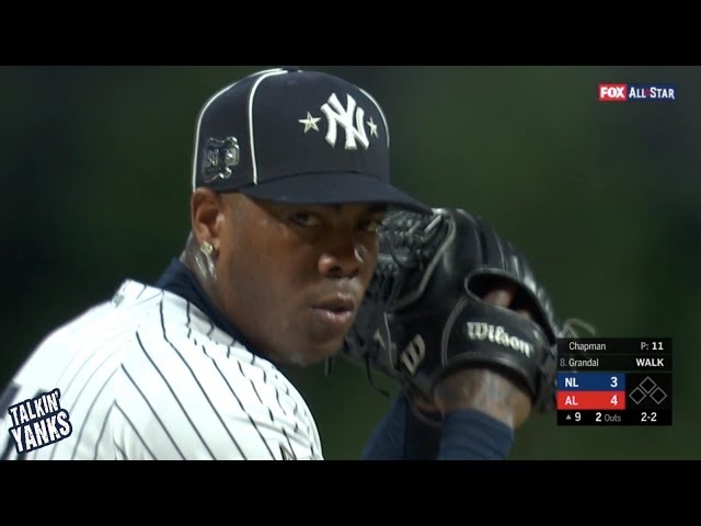 Aroldis Chapman gets the save in the All Star Game, a breakdown