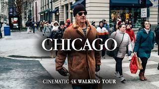 CHICAGO [USA] Downtown WALKING TOUR | 4K Cinematic Virtual Tour with Immersive City Sounds