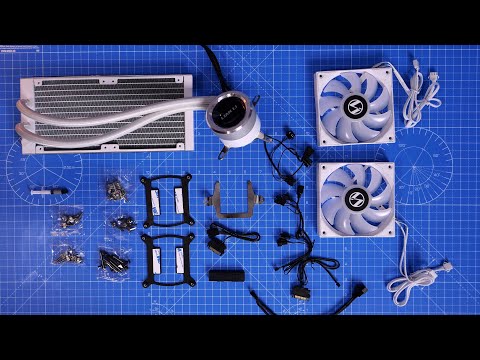 Lian Li Galahad 240 AIO ASMR unboxing and installation