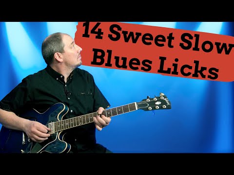 Sweet Slow Blues Licks Over a BB King Style Track | Blues Guitar Lesson