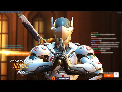NECROS NANO GENJI GOD  - POTG! OVERWATCH 2 TOP 500 SEASON 6