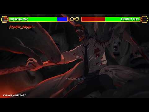 Chainsaw Man VS Eternity Devil WITH HEALTHBARS