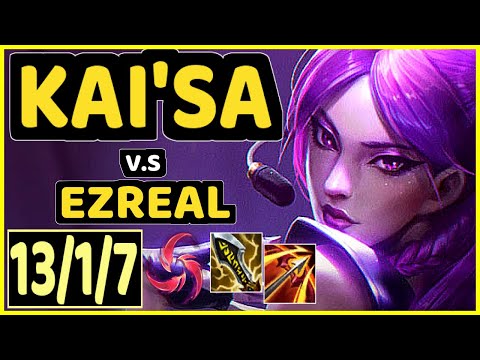 LUGER (KAI'SA) vs EZREAL - 13/1/7 KDA BOTTOM ADC CHALLENGER GAMEPLAY - EUW