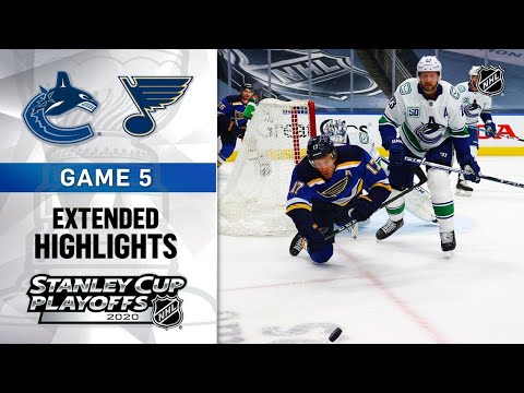 Vancouver Canucks vs St. Louis Blues R1, Gm5 Aug 19, 2020 HIGHLIGHTS HD
