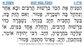 מסכת בבא קמא פרק ג משנה א