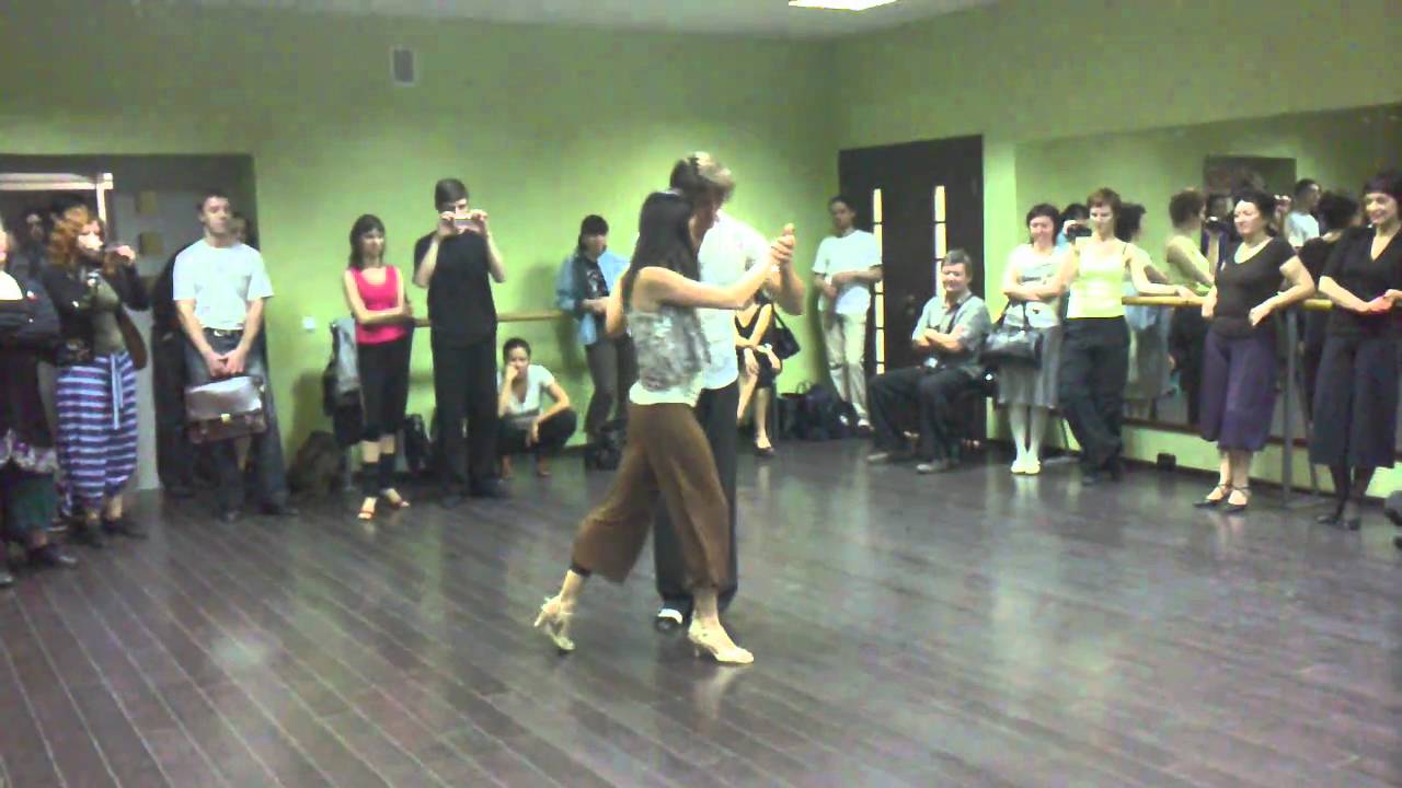 Sebastian Posadas y Eugenia Eberhardt. Classes 3. White Tango Festival in Moscow 2010.