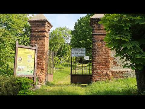 Abandoned Protestant cemetery at Brzeziny, Poland