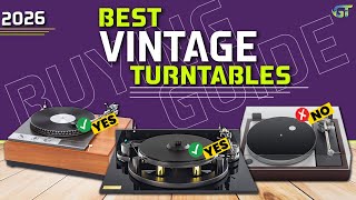 Best Vintage Turntables 2026 - Top 10 Classic Vinyl Players (Buying Guide)