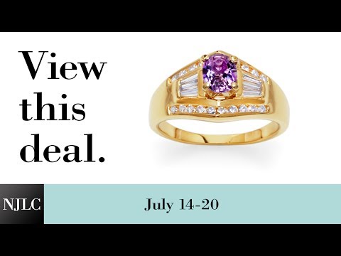 Deal of the Week: Yellow Gold Diamond and Amethyst Ring