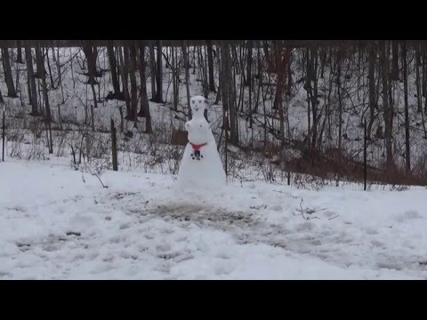 Frostys Bitch Debbie the snow hoe gets exploded by a exploding rifle target