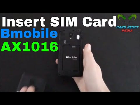 Bmobile AX1016 Insert The SIM Card