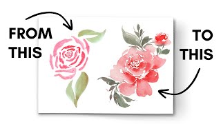 5 Tips to INSTANTLY Improve your Loose Watercolor Roses