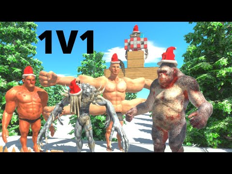 CHRISTMAS FIGHTERS - 1V1 - INFERNALS VS PRIMATES VS FANTASY + BONUS GORO MORTAL KOMBAT - ARBS
