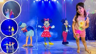 Fomos de circo com o Mikey e Minne, Frozen , Bela e a Fera mundo Disney no circo kroner - Mariana