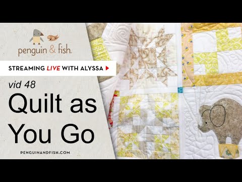 Sewing groups of Splendid Sampler 2 Blocks. QAYG - vid 48 - Live with Alyssa