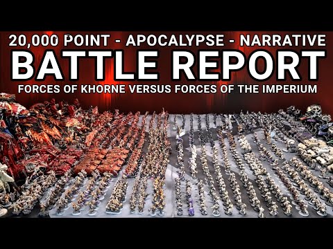 Apocalypse Battle Report - World Eaters and Khorne Daemons vs Marines, Sisters and Grey Knights