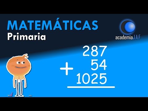 Sumas con llevadas de tres números con diferentes cifras