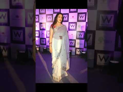 Bollywood beautiful actress Rekha Hema Malini #designer saree viral video# YouTube status#