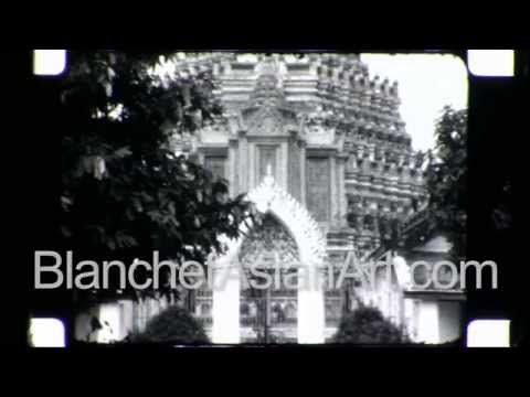 Bangkok in the 1920's: American Tourists visit the Temple of Wat Arun