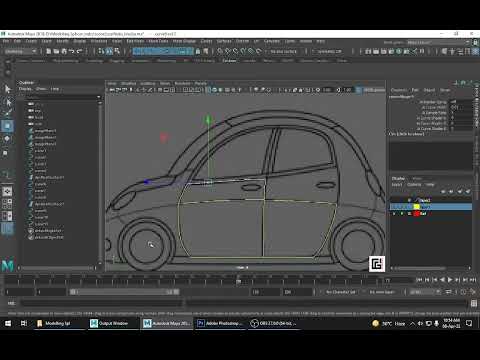 Maya Nurbs Car Modelling Part 1 #mayamodeling #maya #maya2018 #3dmodeling #3danimation #3d #3dcars