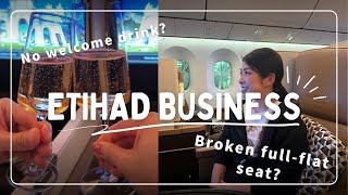 【エティハド航空】ビジネスクラス搭乗！フルフラットで快適旅のはずが座席故障？！マドリード〜バンコク往復。B787, B777