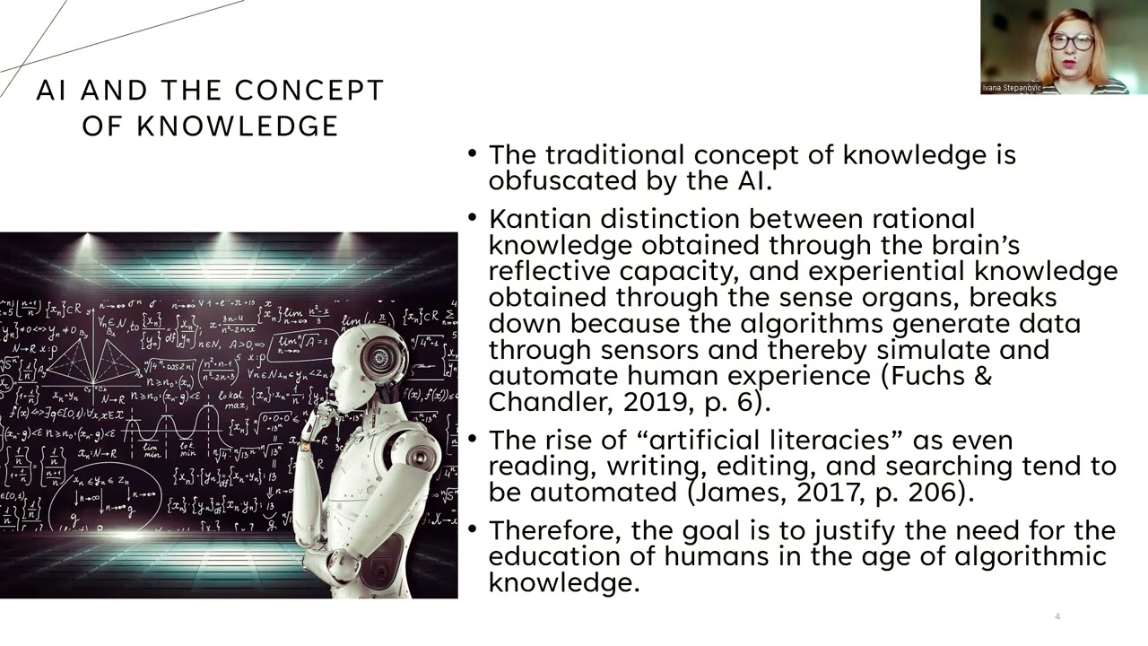 Ivana Stepanovic - What is the role of education for human in machine learning era?