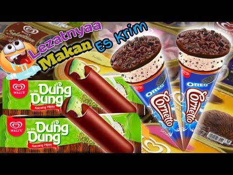 Lezaatnya! icip-icip Es Krim Paddle Pop Cornetto Oreo & Paddle Pop Walls Dung-dung #icecream