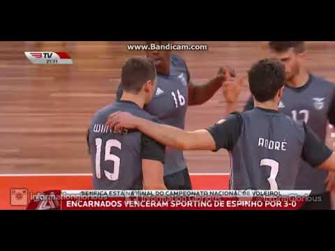 Voleibol, 3º jogo da meia-final do C. Nacional: SL Benfica 3-0 SC Espinho