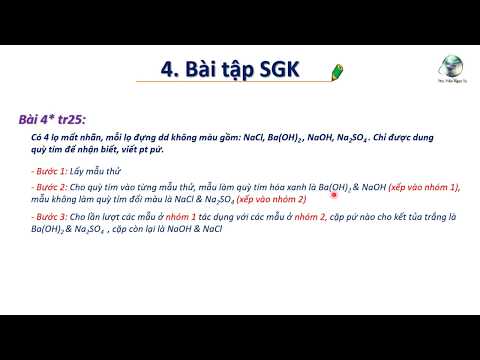 ✔ Hóa9| Giải nhanh bài 4 trang 25 sgk hóa 9 (Nhận biết)