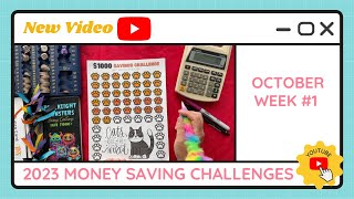Budgeting Money Savings Challenges - October Week #1 - TracEy Monster Savings on Etsy & Payhip
