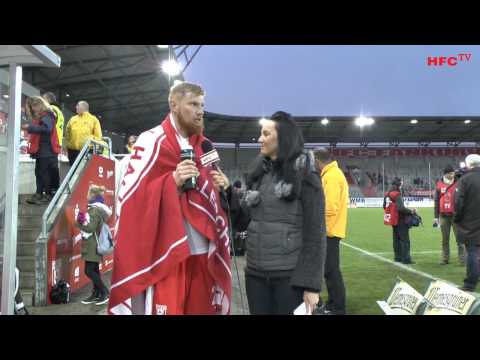 15. Spieltag: Interviews nach dem Spiel Hallescher FC - FSV Mainz 05 II