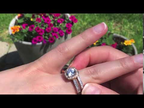 Round Vintage Halo Engagement Ring Bridal Set  (1.99 Ct. Twt.) - TwoBirch ST-ENG-349-WG-FN