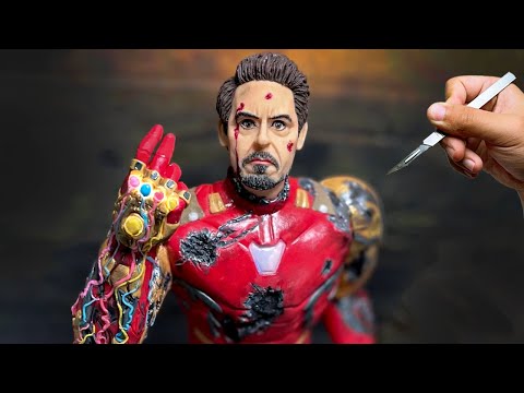 Iron Man - Tony Stark (Robert Downey Jr.) made from polymer clay