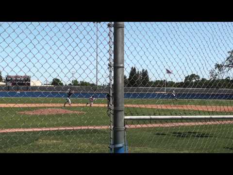 COS Baseball 2012:  Kenny Corona singles vs Cosumnes River Game #2 5/6/2012
