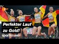 Deutsche 4x100 M Staffel Läuft Zum EM Titel European Championships München Sportstudio