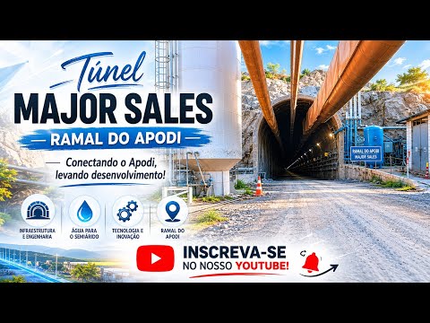 Entrando no túnel Major Sales, a maior obra do Ramal do Apodi ( primeira parte ).