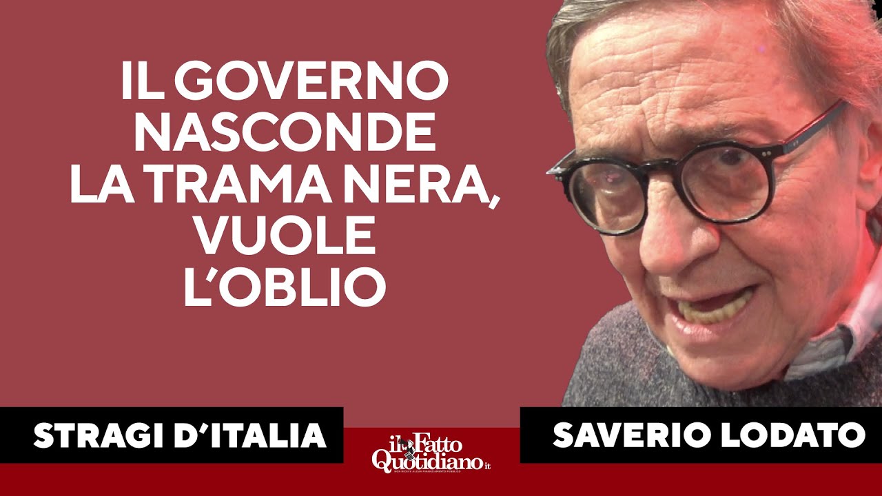 "Stragi d'Italia", Lodato e Li Gotti: "Il Governo nasconde la trama nera, vuole l'oblio"