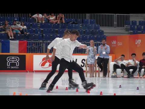2019 WRG Inline Freestyle Pair Slalom 1st Place Degli Agostini Valerio/Guslandi Lorenzo (ITA)