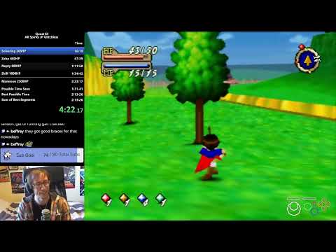 Quest 64 All Spirits (100%) JP Glitchless WR 2:12:10