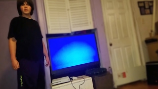 kid destroys $3000 TV after mom takes away Xbox! MUST WATCH!!!
