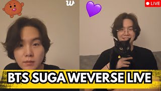 Download lagu 🔴BTS SUGA WEVERSE LIVE TODAY(28.12.2025) WITH (ENG SUBS)💜😱 mp3