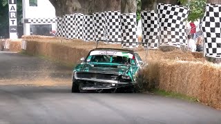 CRASHES and close calls - Best of Drift cars at Goodwood FOS 2021