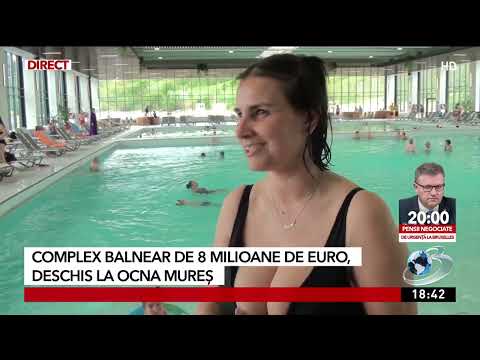 Complex balnear de 8 milioane de euro, deschis la Ocna Mureş
