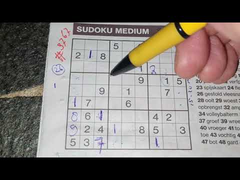 (#3767) The numbers are stabilizing today! Medium Sudoku puzzle 12-02-2021