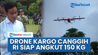 Terpukau! Gibran Saksikan Drone Kargo Canggih RI, Bisa Angkut Bantuan 150 Kg dengan Kecepatan 120 Km